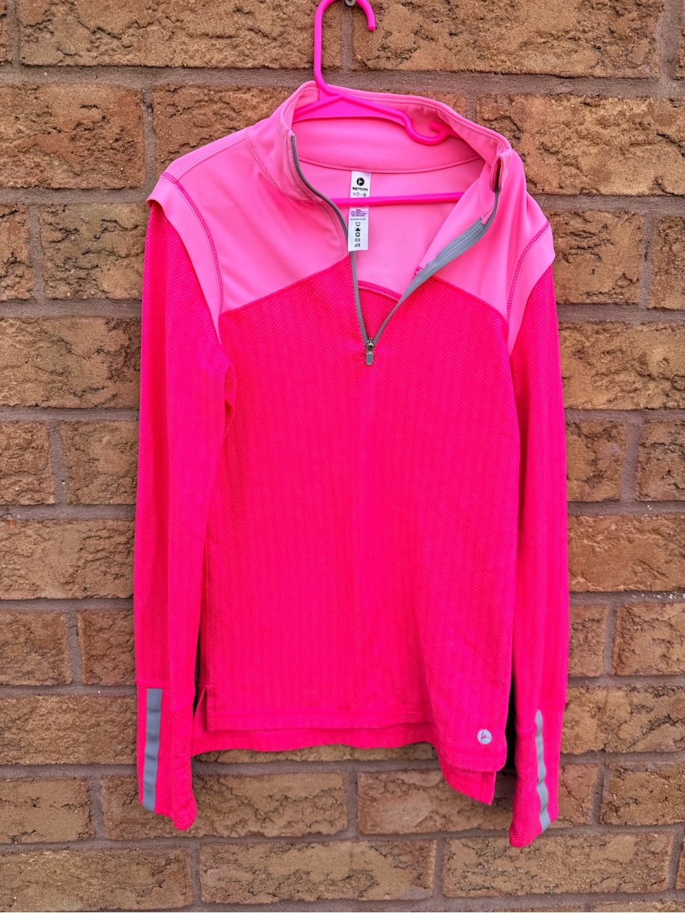 🌿4/$25 • Reflex 90 Degree Bright Pink Quarter-Zip Active Jacket